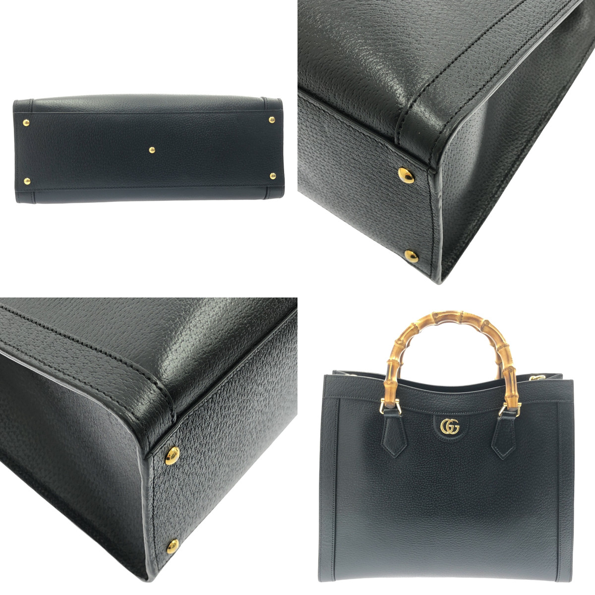 GUCCI / グッチ ダイアナ ミディアム バンブーハンドル レザー 2WAYバッグ