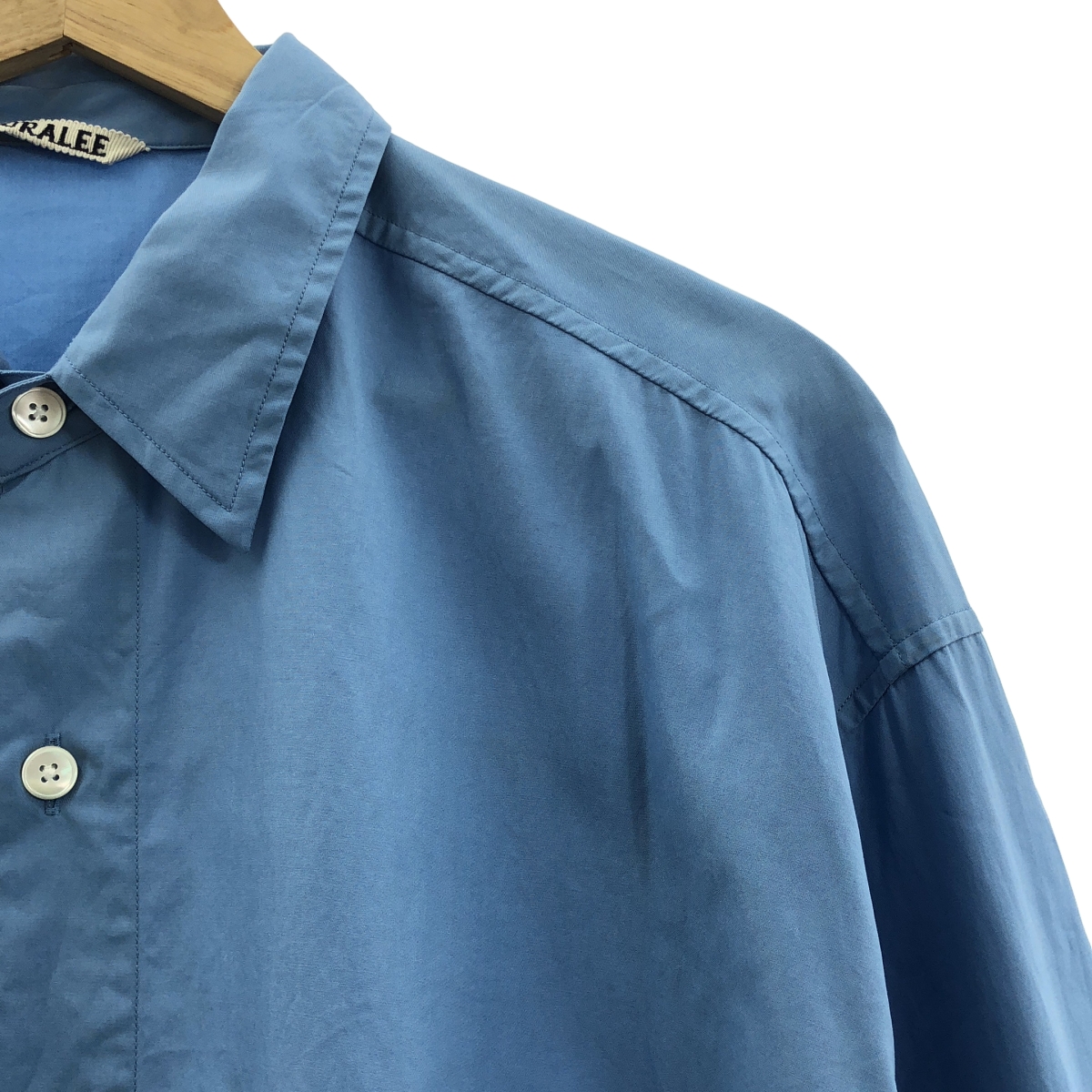 AURALEE / オーラリー WASHED FINX TWILL BIG SHIRT ウォッシュド フィンクス ツイル ビッグシャツ