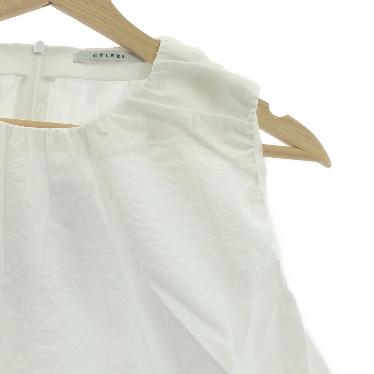 Deuxieme Classe / ドゥーズィエムクラス 【CELERI / セルリ】 GATHER ショートトップス ノースリーブ ブラウス