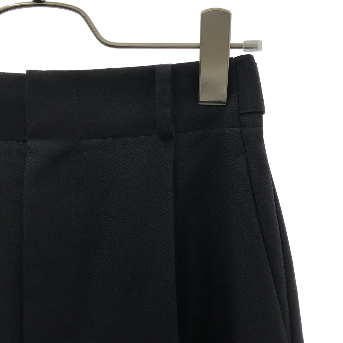 ebure / エブール ダブルアジャスター タック ワイド スラックス パンツ