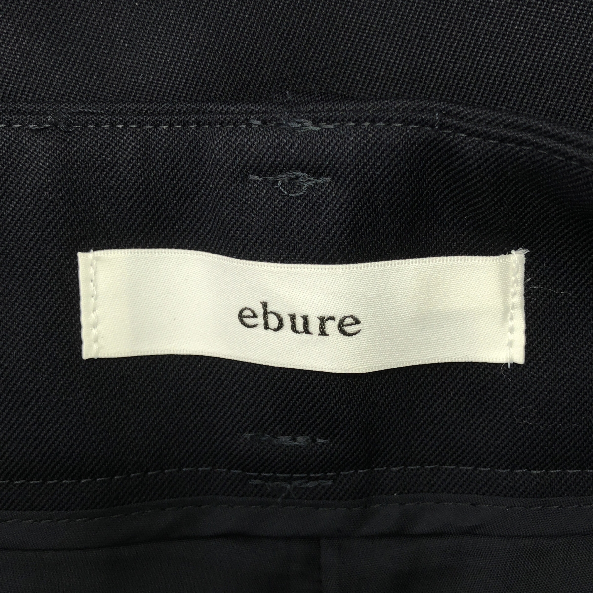 ebure / エブール ダブルアジャスター タック ワイド スラックス パンツ