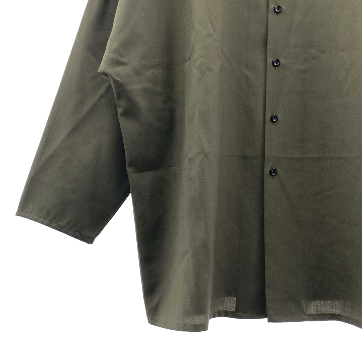 その他 no collar shirt ノーカラー ウール シャツ