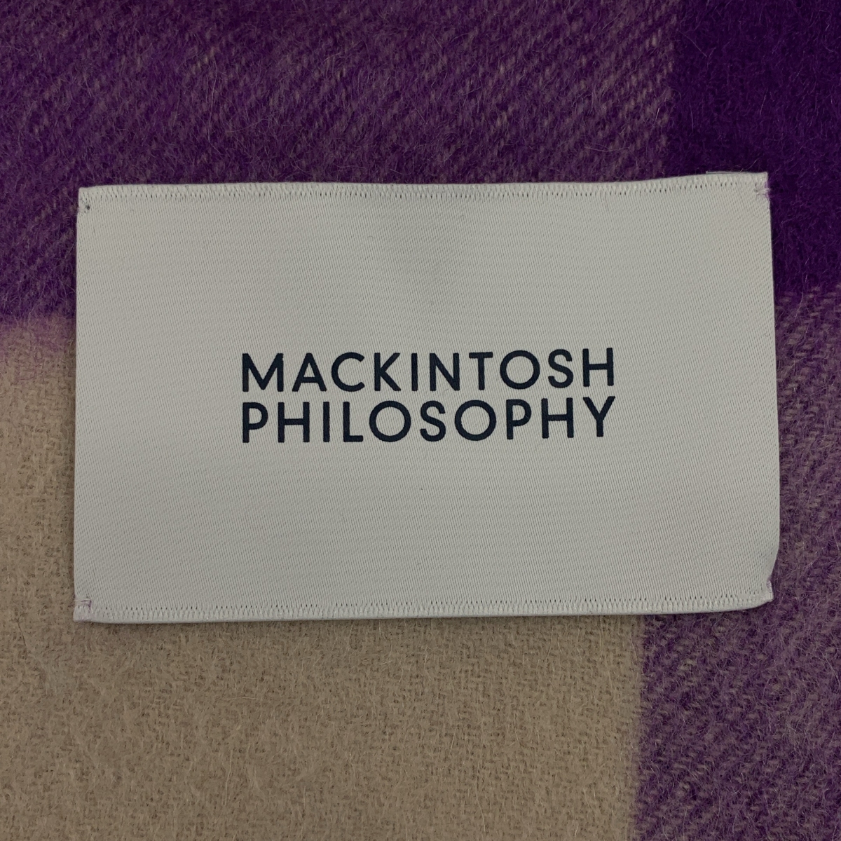 MACKINTOSH PHILOSOPHY / マッキントッシュフィロソフィー ウール フリンジ ストール マフラー