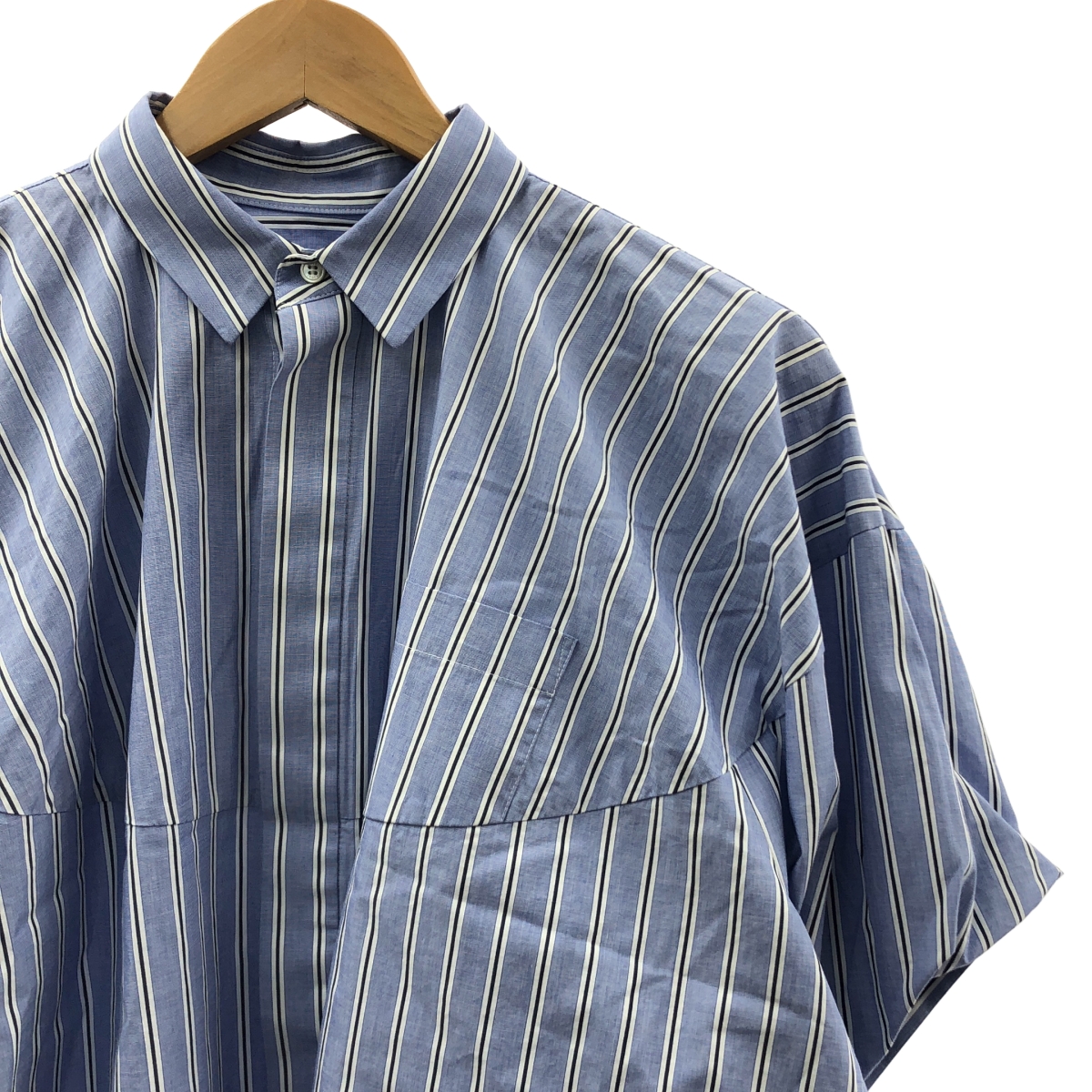 sacai / サカイ Cotton Poplin Shirt コットン ストライプ パフスリーブ シャツ