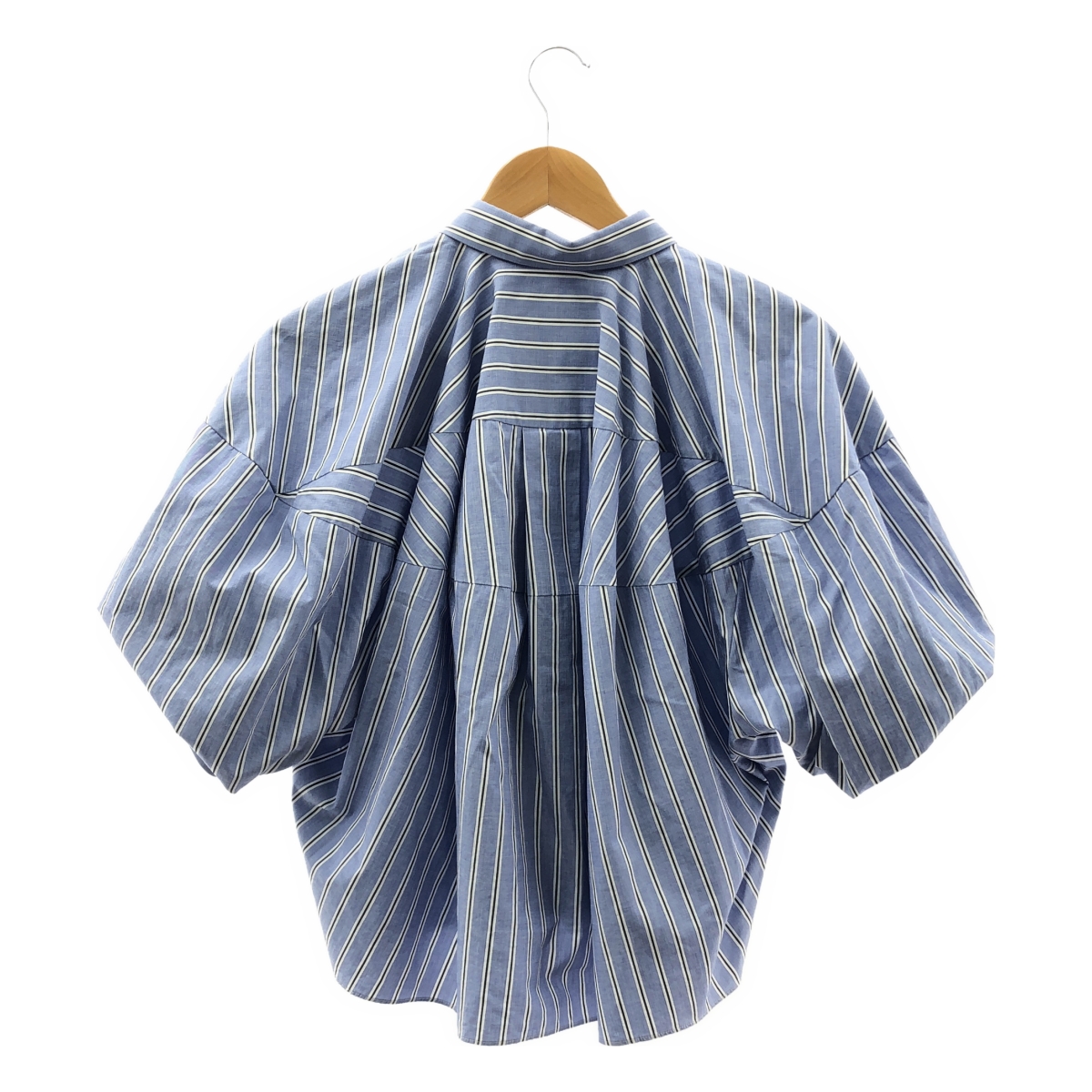 sacai / サカイ Cotton Poplin Shirt コットン ストライプ パフスリーブ シャツ
