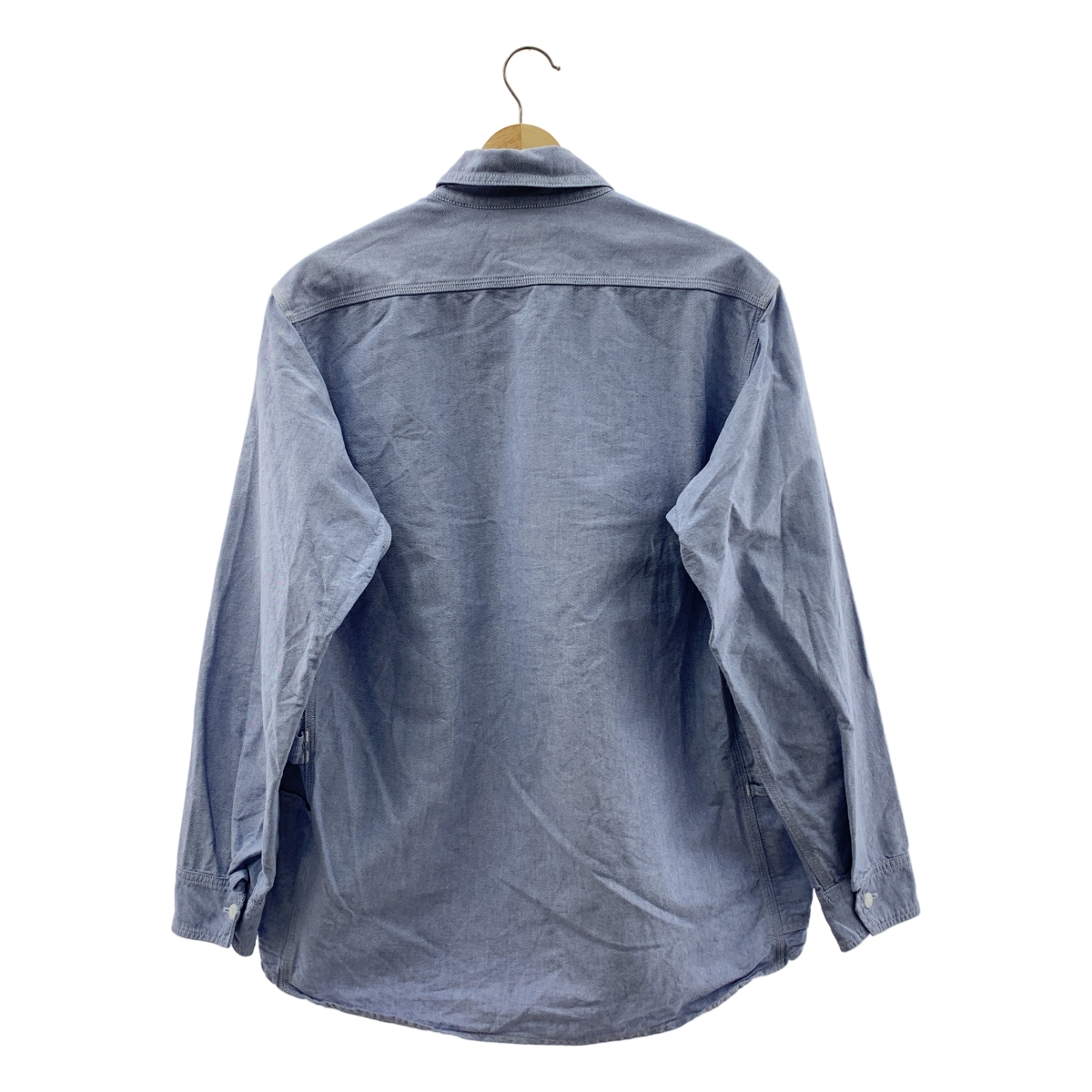 SASSAFRAS / ササフラス ロゴ チンストラップ シャンブレー シャツ