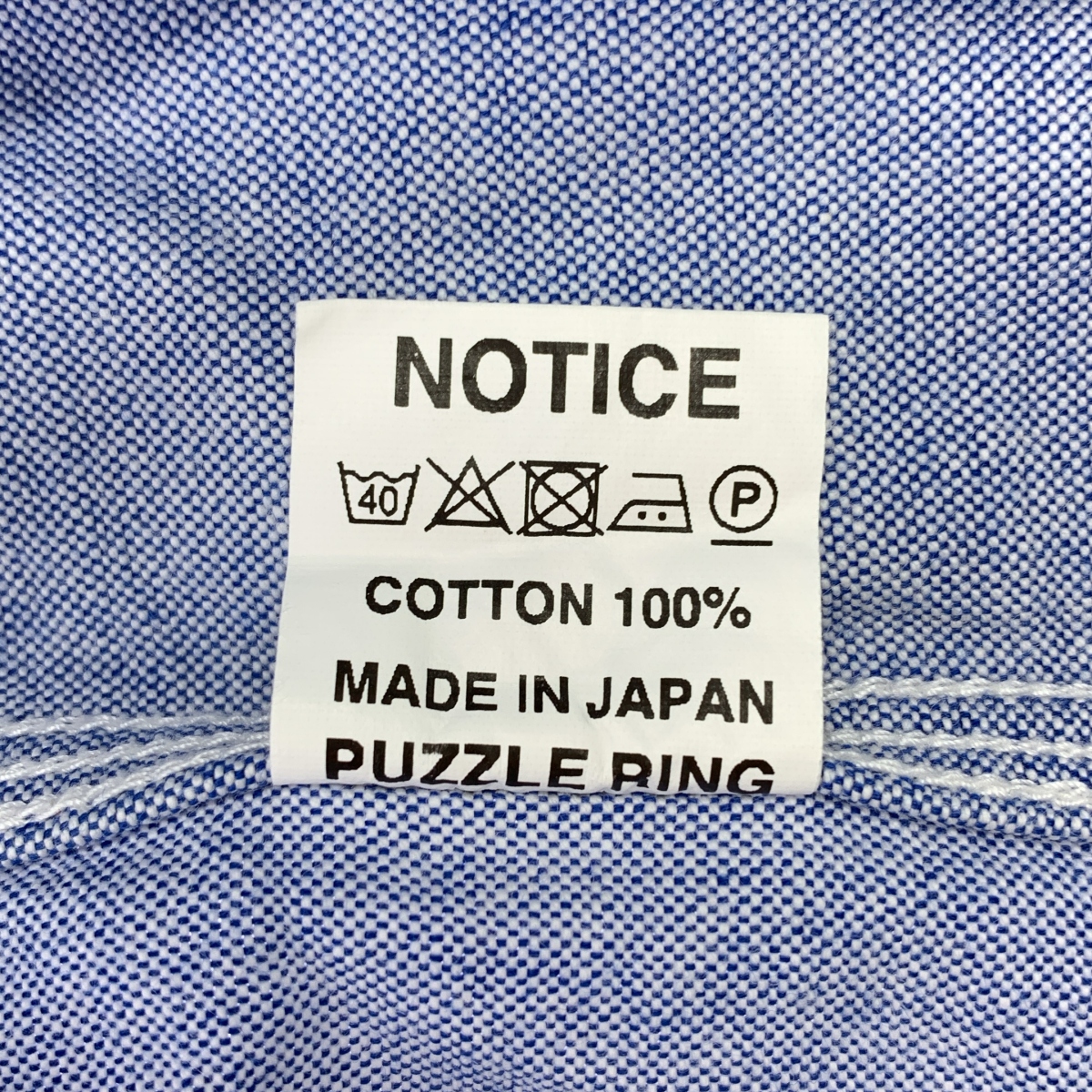 SASSAFRAS / ササフラス ロゴ チンストラップ シャンブレー シャツ