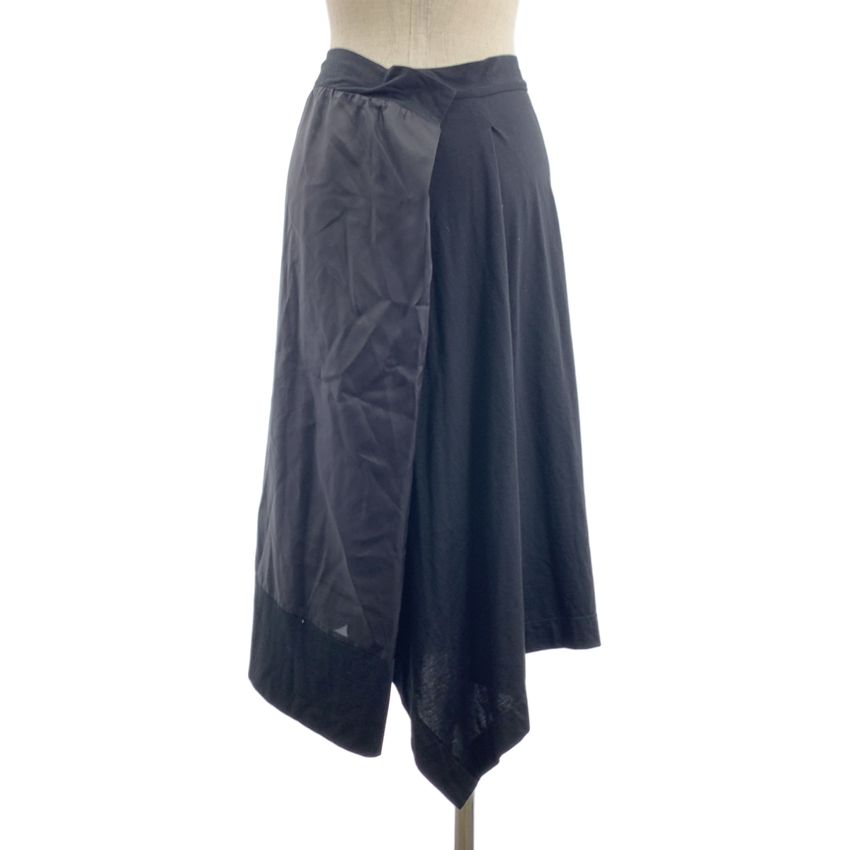 Y's / ワイズヨウジヤマモト コットン 切替 巻きスカート