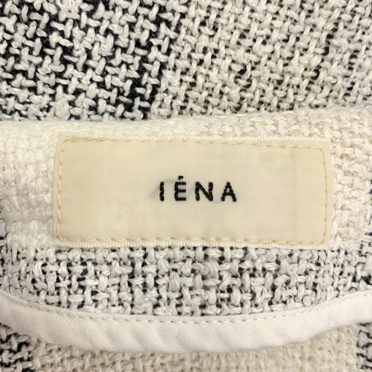 IENA / イエナ LINEN Tweed / リネン ツイード フリンジ スリット ロング Tブラウス