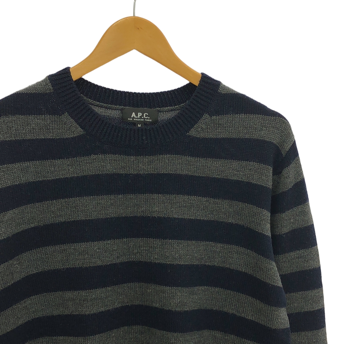 A.P.C. / アーペーセー ボーダー クルーネック ニット プルオーバー