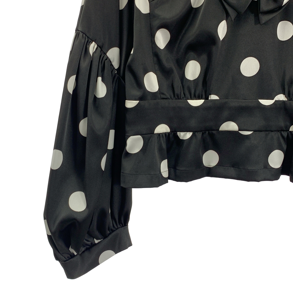 COMME des GARCONS / コムデギャルソン ドット リボンタイ ボリュームスリーブ ブラウス シャツ