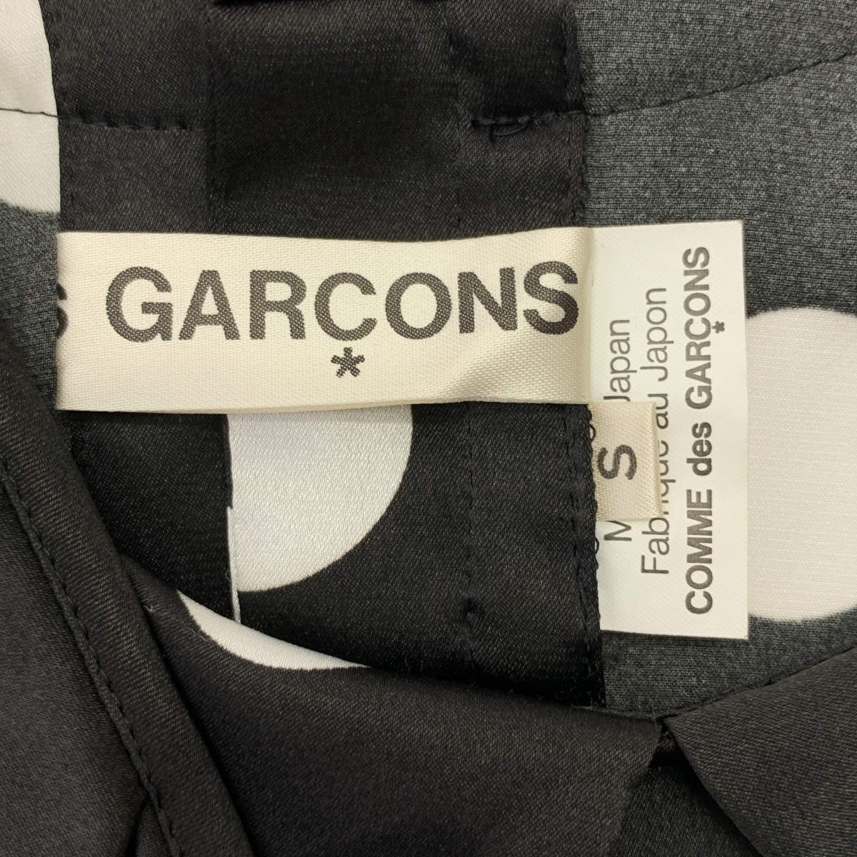 COMME des GARCONS / コムデギャルソン ドット リボンタイ ボリュームスリーブ ブラウス シャツ