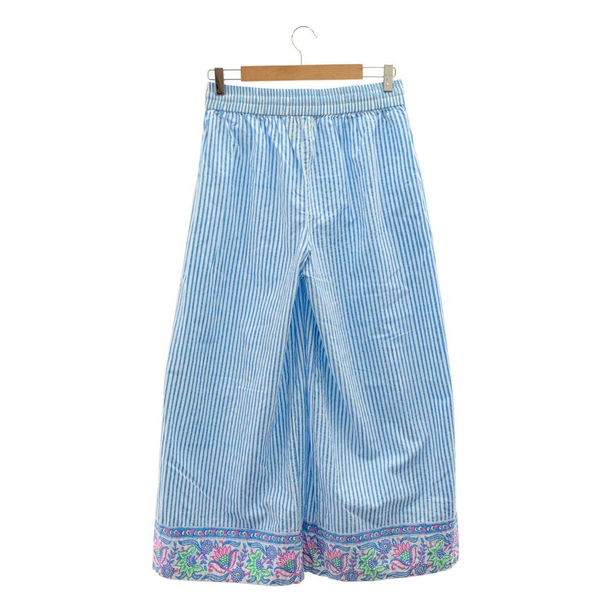 SZ Blockprints / エスゼットブロックプリント ストライプ ドローストリング ウエストゴム ワイド イージーパンツ