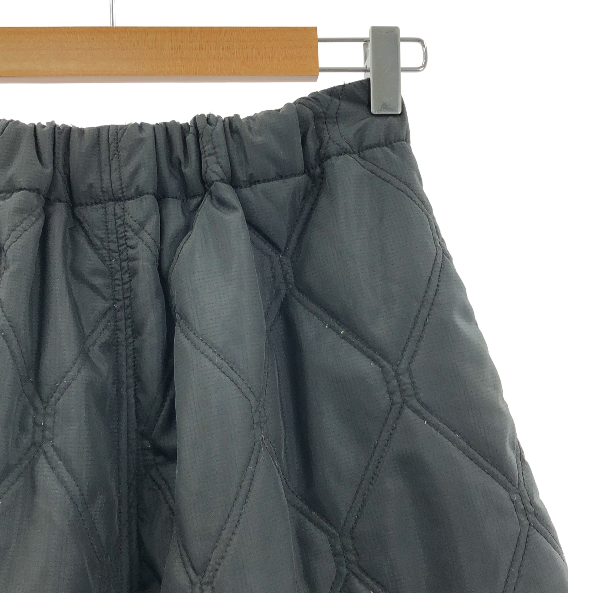 Ganni / ガニー Ripstop Quilt Wavy Hem Skirt キルティング ロングスカート