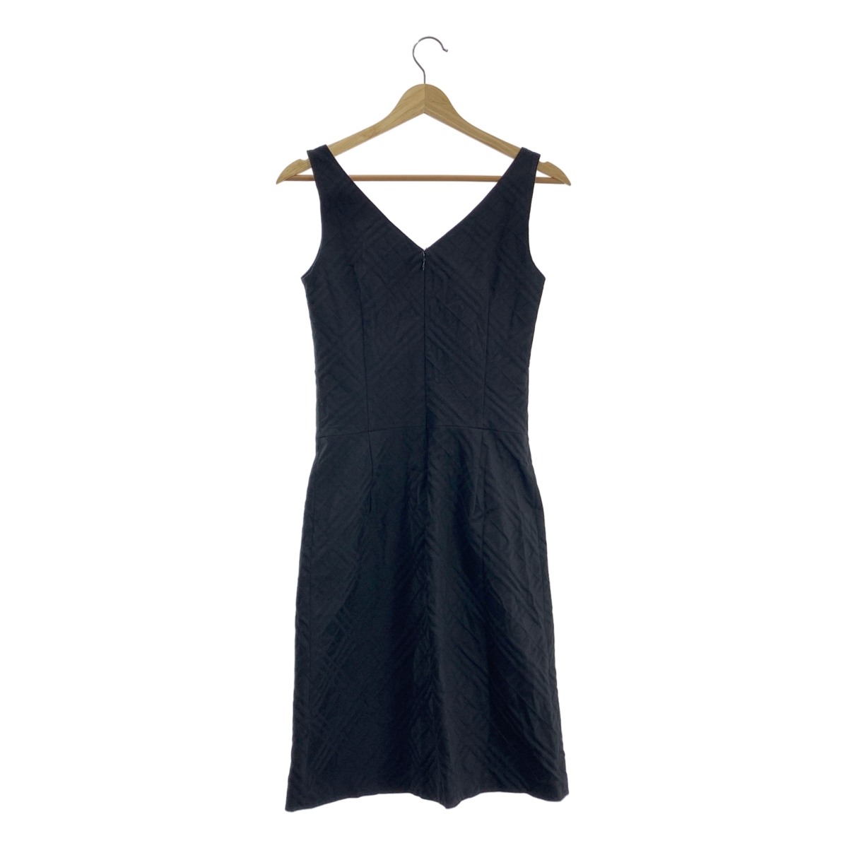 その他 シャドーチェック リボン スリーブレス ワンピース