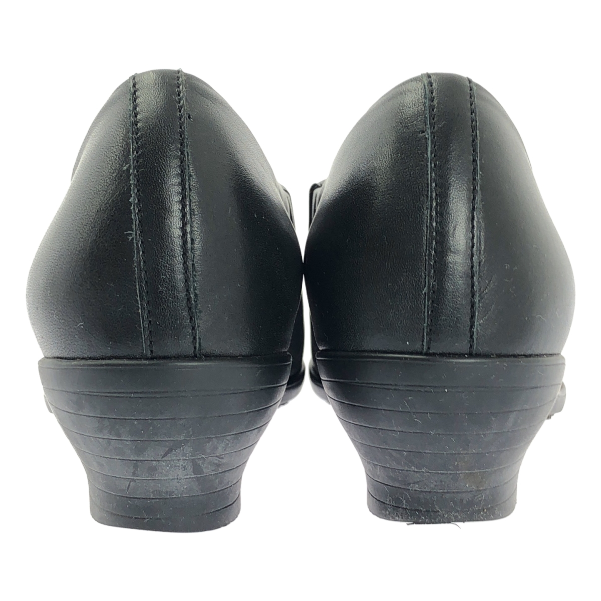 TRAVEL SHOES by chausser / トラベルシューズバイショセ SLIP-ON HEEL SHOES ラウンドトゥ ヒール シューズ