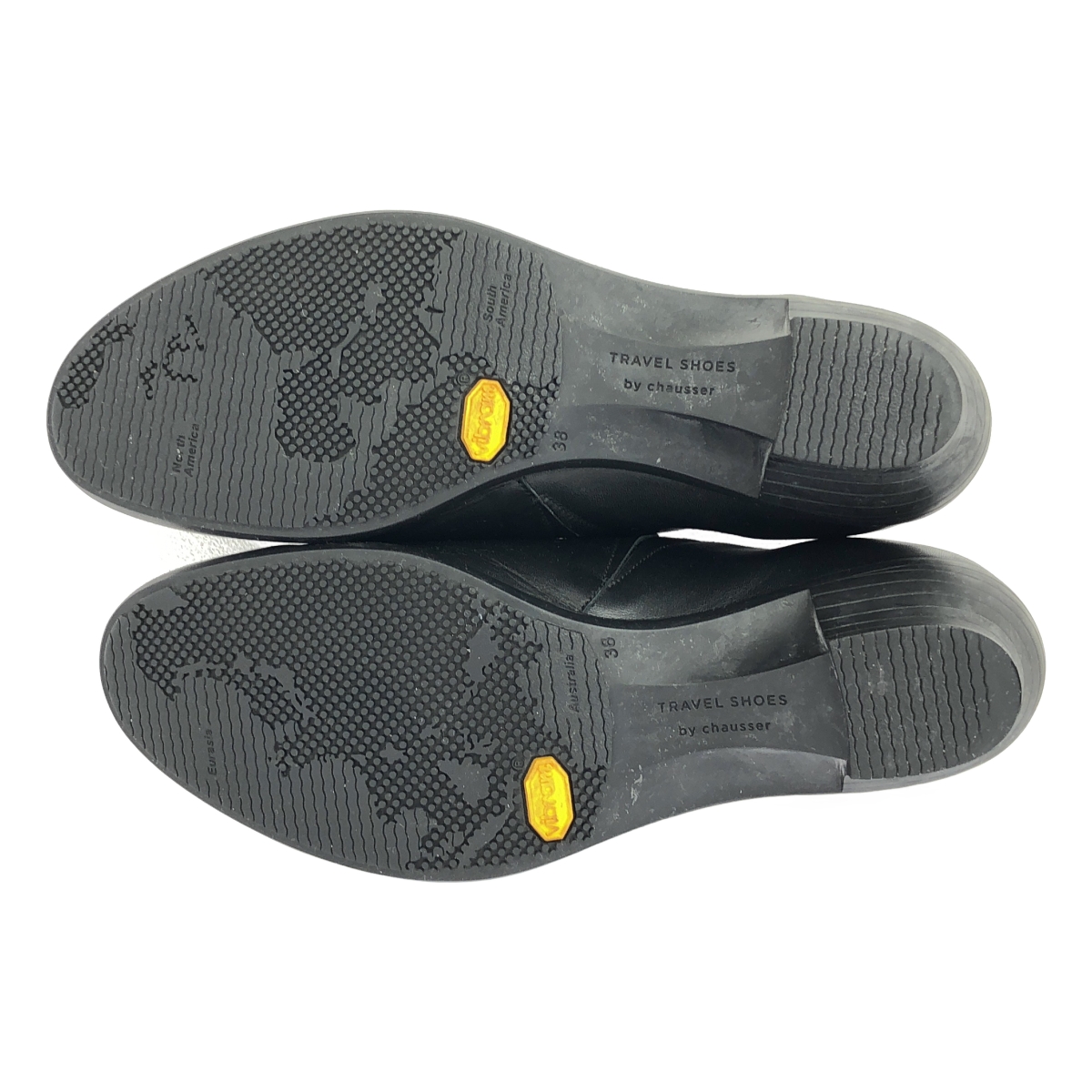 TRAVEL SHOES by chausser / トラベルシューズバイショセ SLIP-ON HEEL SHOES ラウンドトゥ ヒール シューズ