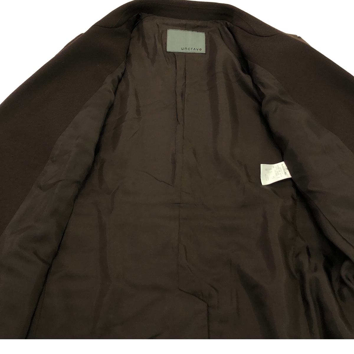 uncrave / アンクレイヴ ダブルブレスト テーラードジャケット / 総裏地