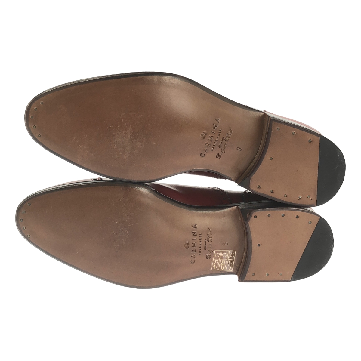 CARMINA / カルミナ QUEENS メダリオン ストレートチップ レザーシューズ