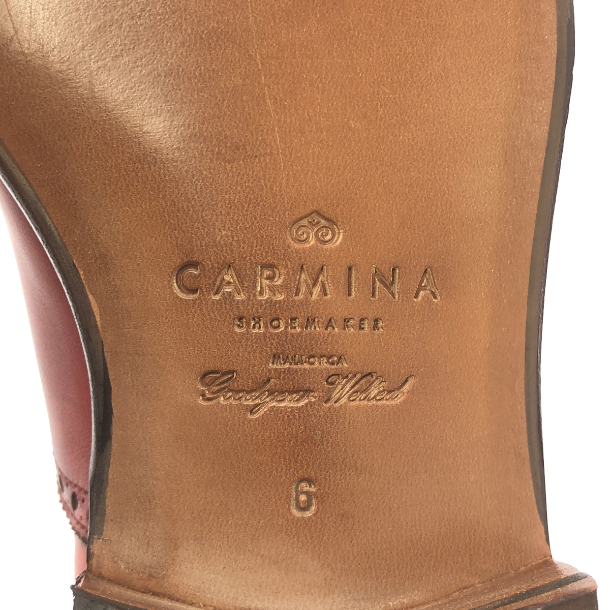 CARMINA / カルミナ QUEENS メダリオン ストレートチップ レザーシューズ