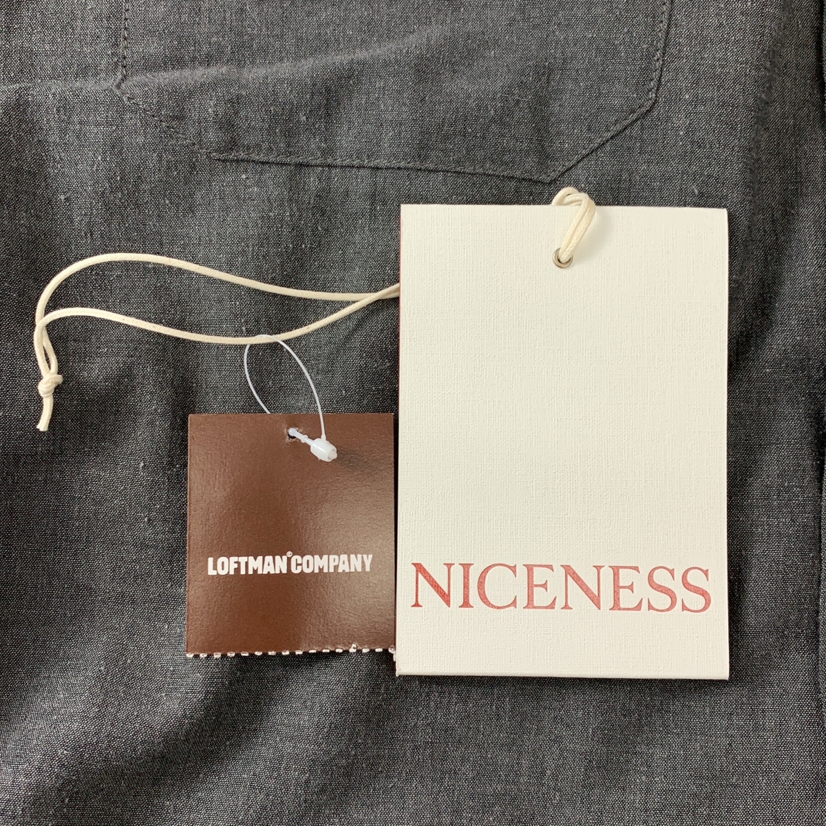 NICENESS / ナイスネス S.TOMMY Heather Chambray Work Shirt シルク コットン シャンブレーシャツ