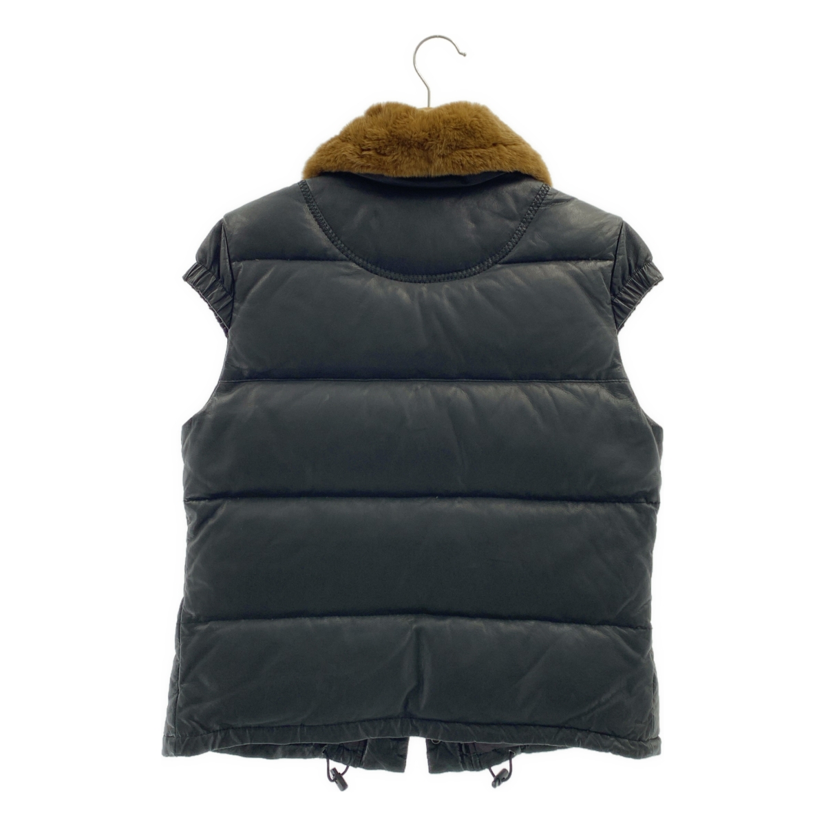 mando / マンド ラビットファー ディアスキン レザー ダウンベスト