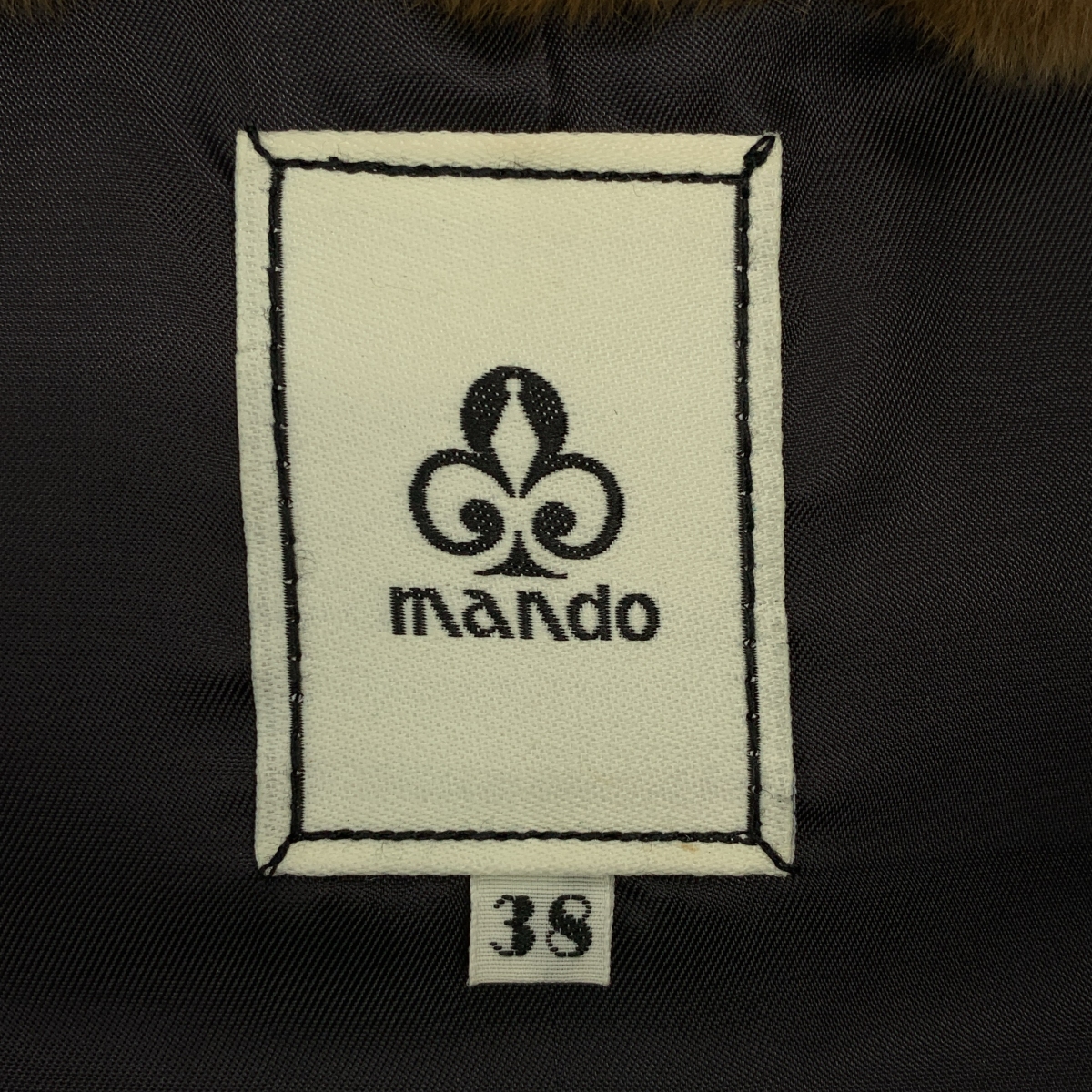 mando / マンド ラビットファー ディアスキン レザー ダウンベスト