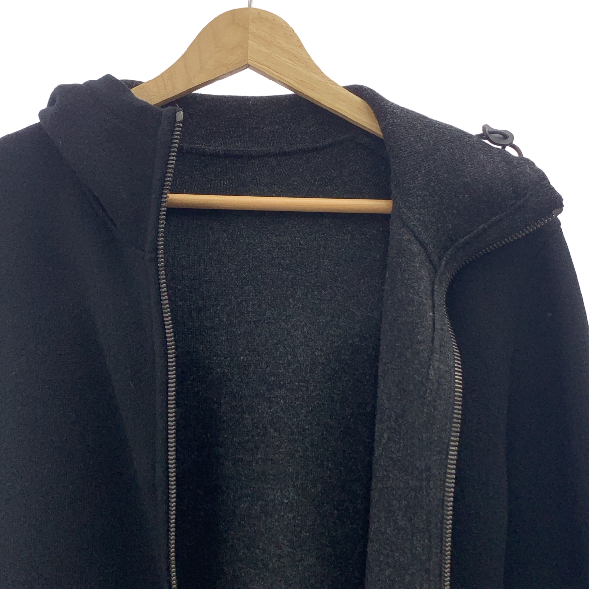 PRADA / プラダ ウールカシミヤ ダブルフェイス ニットパーカー