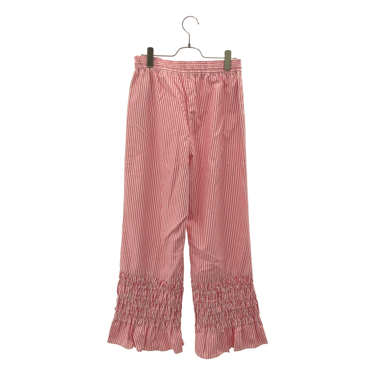 ne Quittez pas / ヌキテパ Cotton Poplin Frill Pants ストライプ フリル イージーパンツ