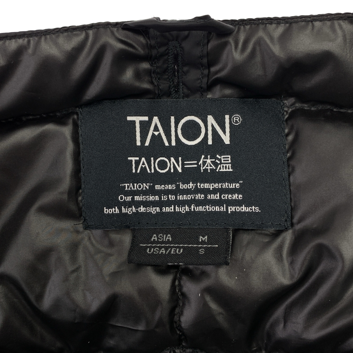 TAION / タイオン クルーネック インナー ダウンジャケット