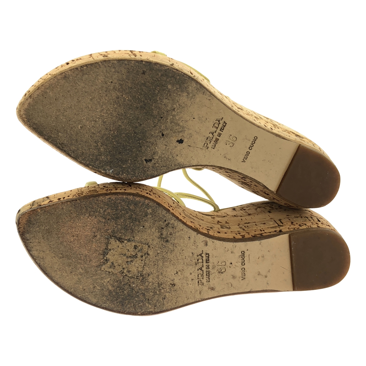 PRADA / プラダ コルクソール ストラップ サンダル