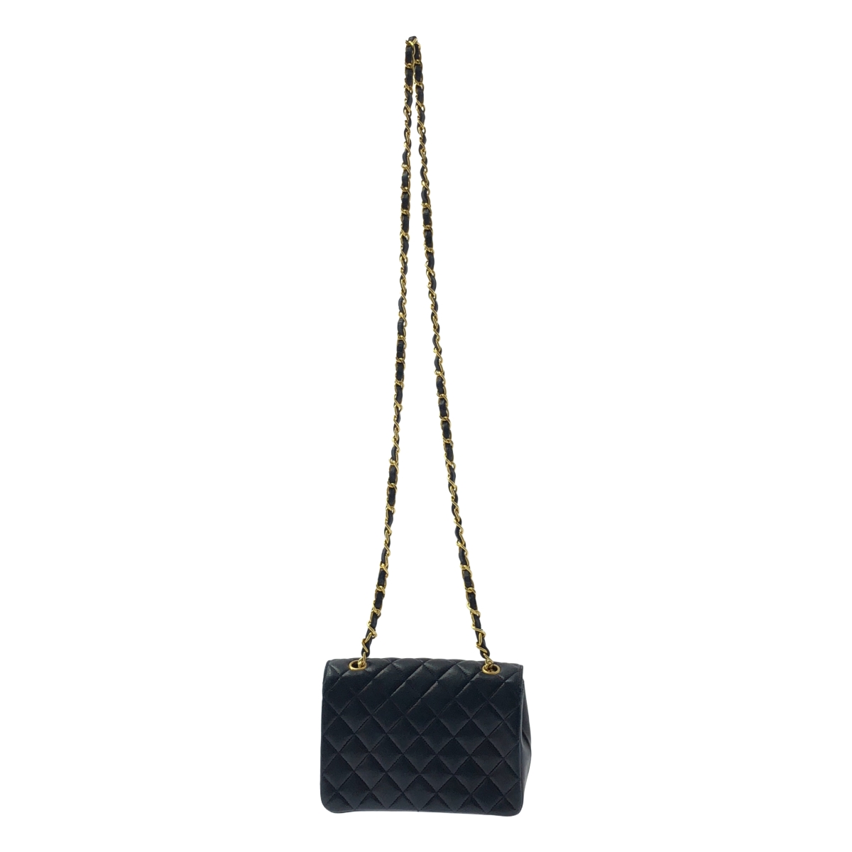 CHANEL / シャネル シングルフラップ ミニマトラッセ ラムスキン ショルダーバッグ