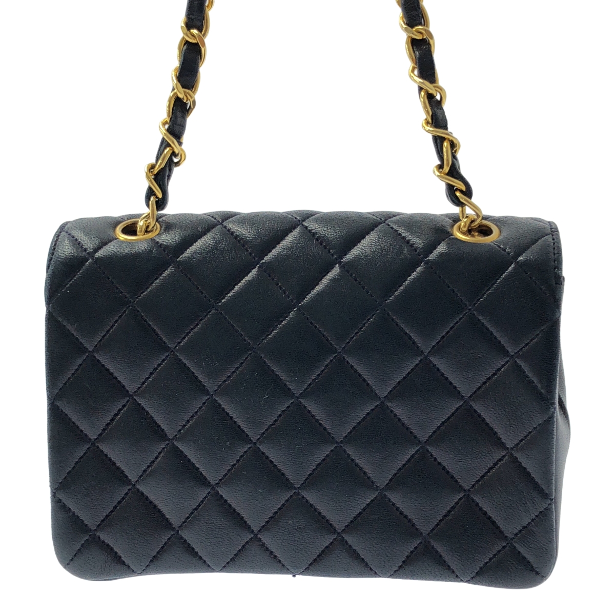 CHANEL / シャネル シングルフラップ ミニマトラッセ ラムスキン ショルダーバッグ