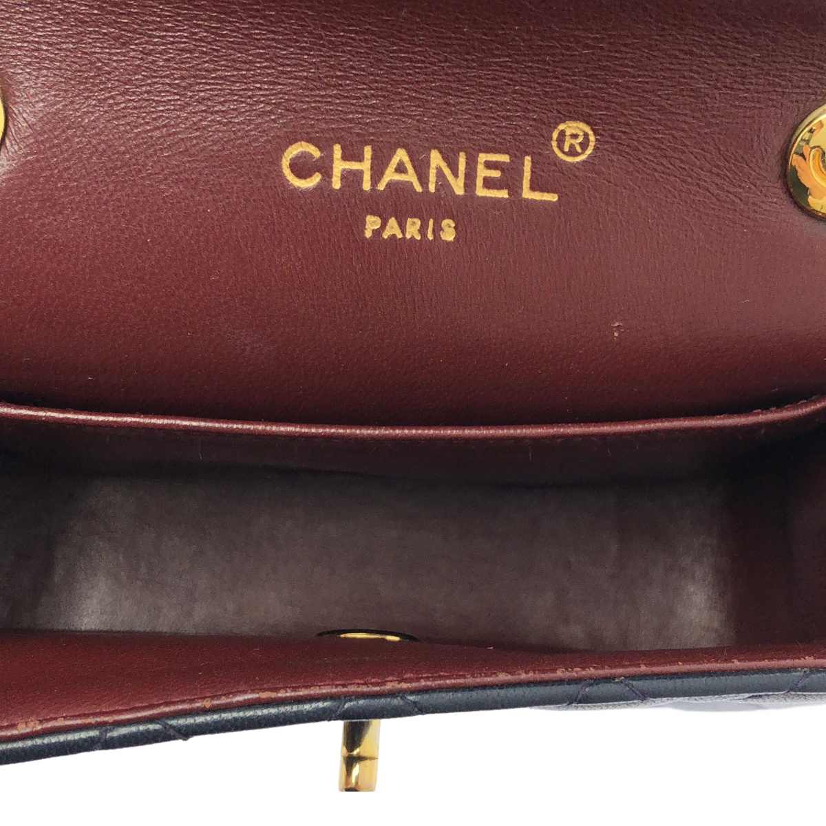 CHANEL / シャネル シングルフラップ ミニマトラッセ ラムスキン ショルダーバッグ