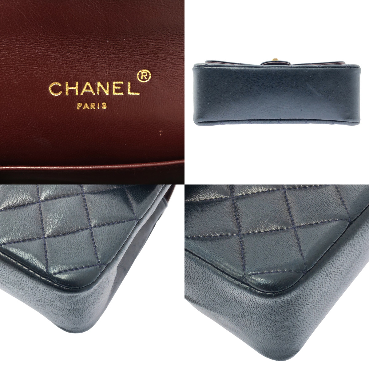 CHANEL / シャネル シングルフラップ ミニマトラッセ ラムスキン ショルダーバッグ