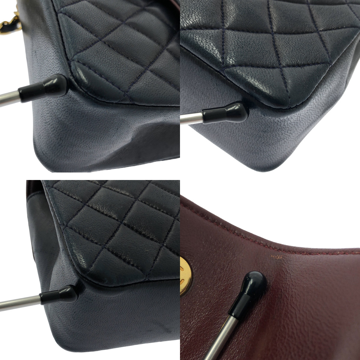 CHANEL / シャネル シングルフラップ ミニマトラッセ ラムスキン ショルダーバッグ