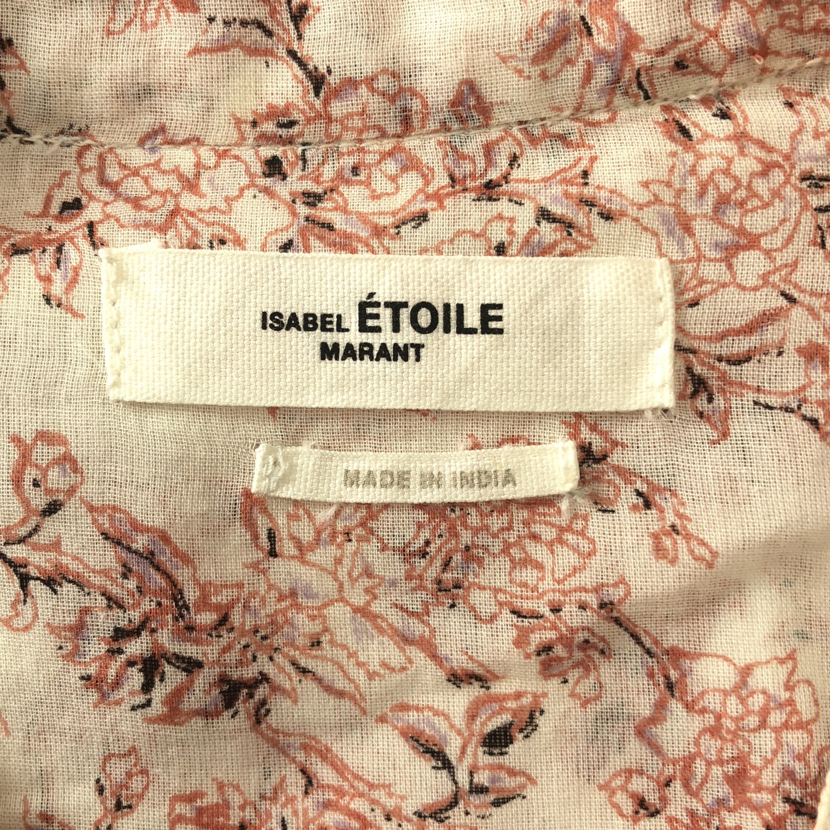 ISABEL MARANT ETOILE / イザベルマランエトワール 総柄 バンドカラー プルオーバー シャツ ブラウス