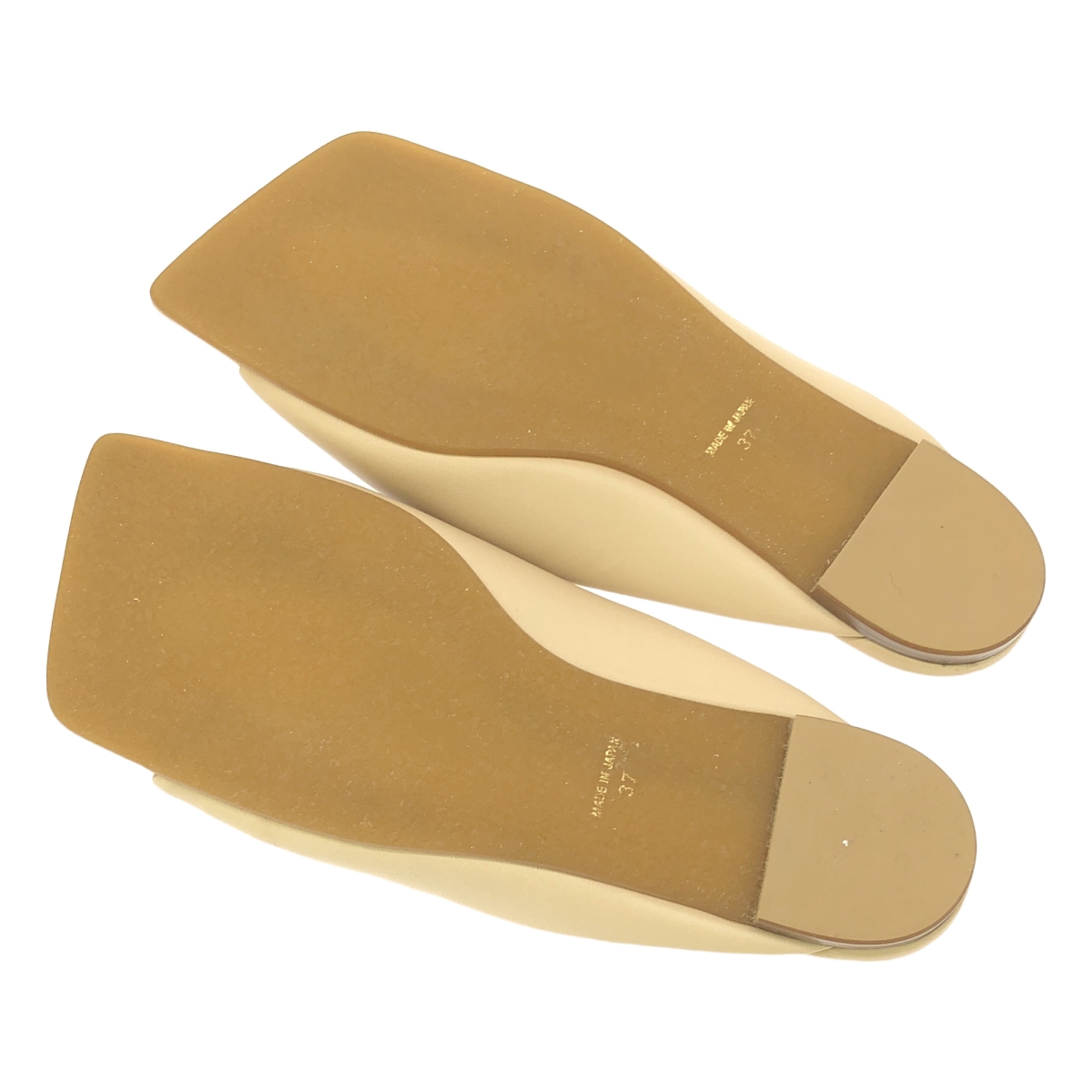 PIPPICHIC / ピッピシック スクエアトゥ レザー フラットトングサンダル