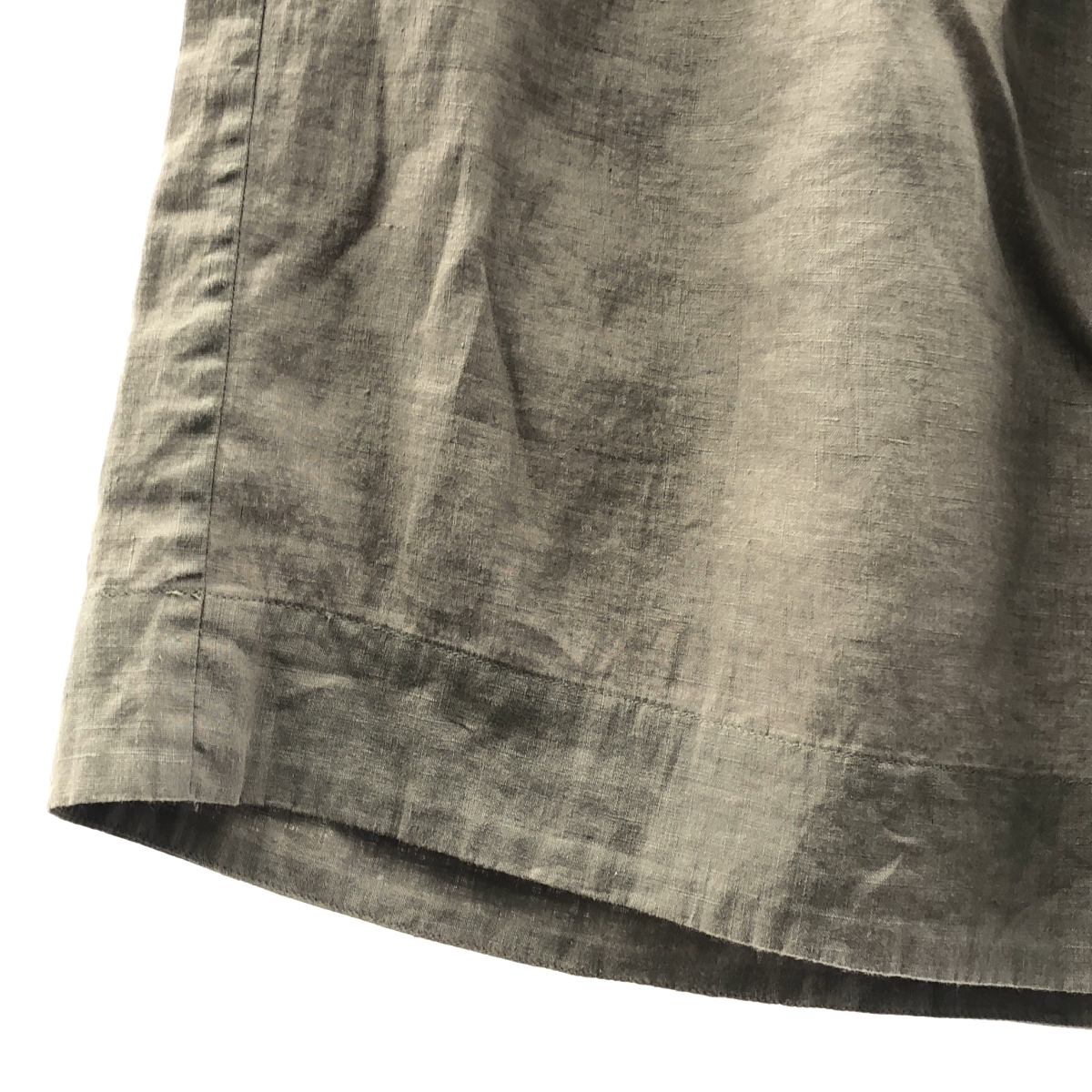 MARGARET HOWELL / マーガレットハウエル リネン ギャザー サイドジップ スカート