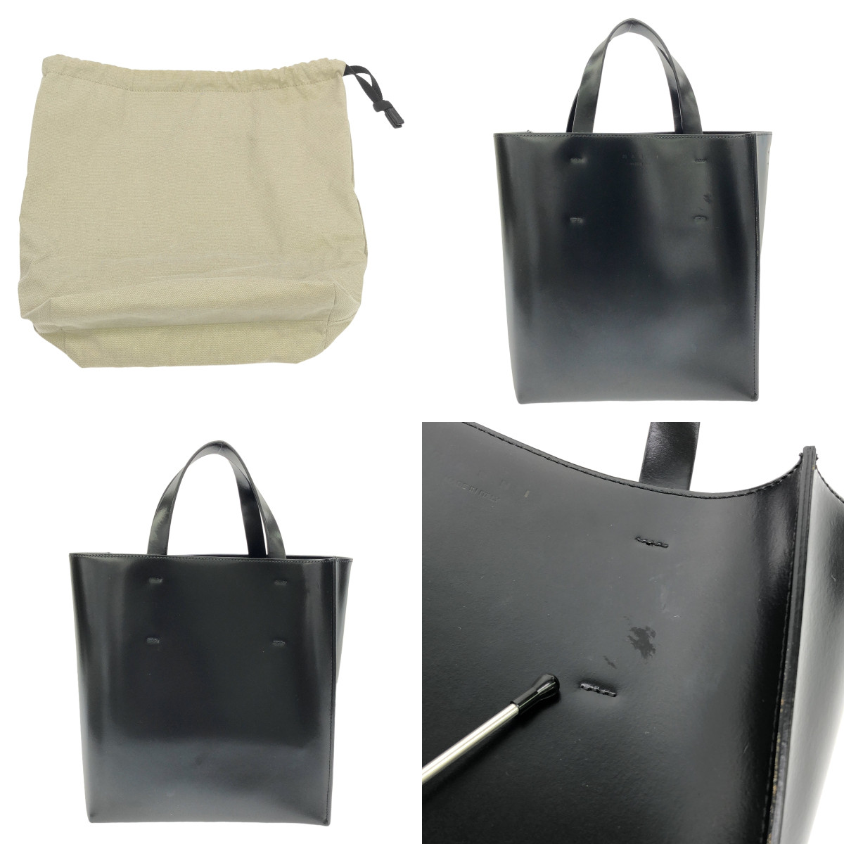 MARNI / マルニ MUSEO BAG SMALL ミュゼオ スモール 2Way レザー トートバッグ