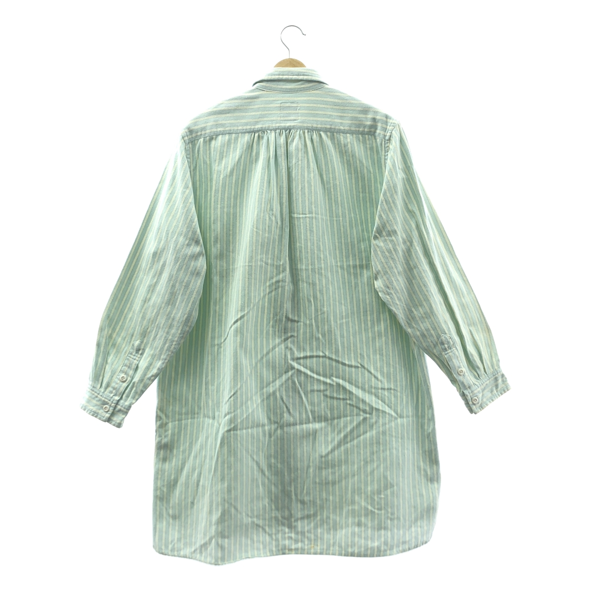 PORTER CLASSIC / ポータークラシック コットン ストライプ ロングシャツ