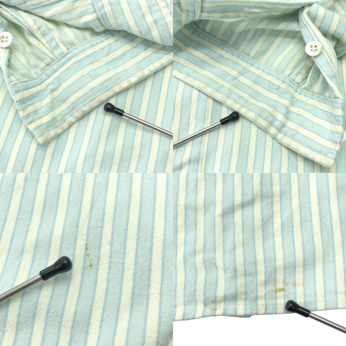 PORTER CLASSIC / ポータークラシック コットン ストライプ ロングシャツ