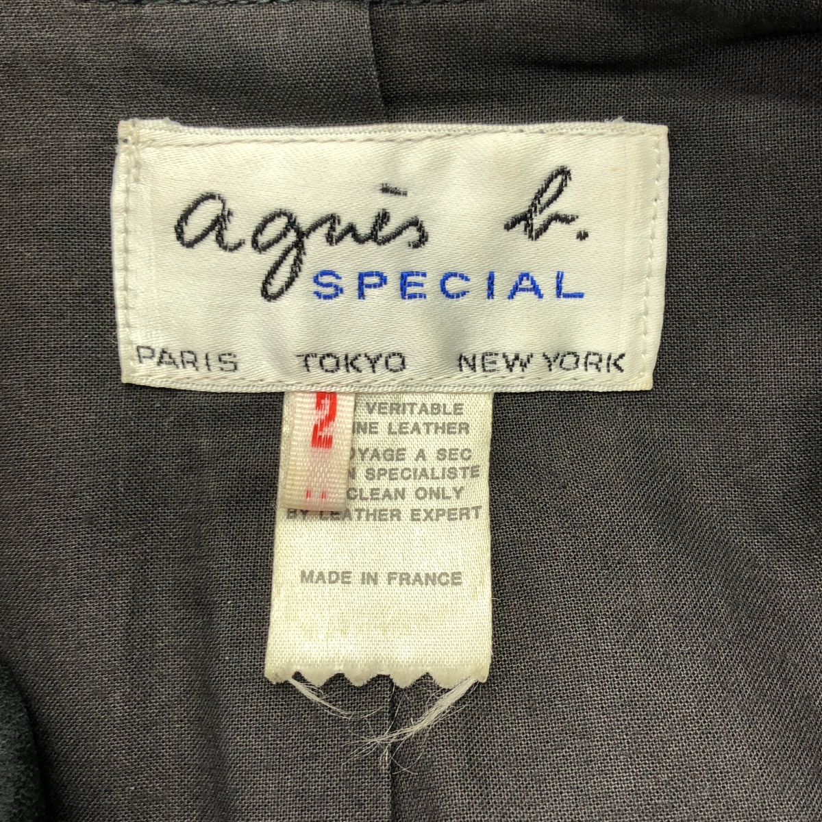 Agnes b. / アニエスベー SPECIAL / レザー ナポレオンジャケット ライダース