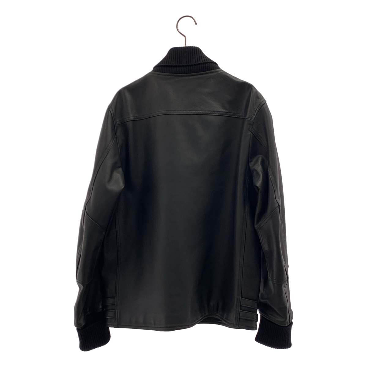 SCYE / サイ 牛革 カウレザー リブ ジャケット ブルゾン / キルティング総裏地