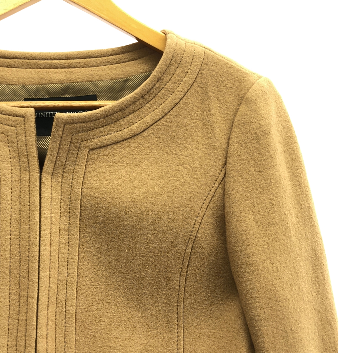 UNITED ARROWS / ユナイテッドアローズ ノーカラー ウール フック ジャケット