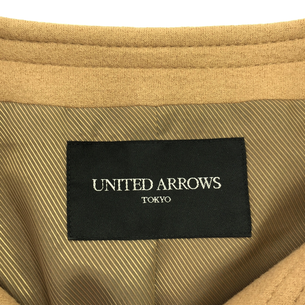 UNITED ARROWS / ユナイテッドアローズ ノーカラー ウール フック ジャケット