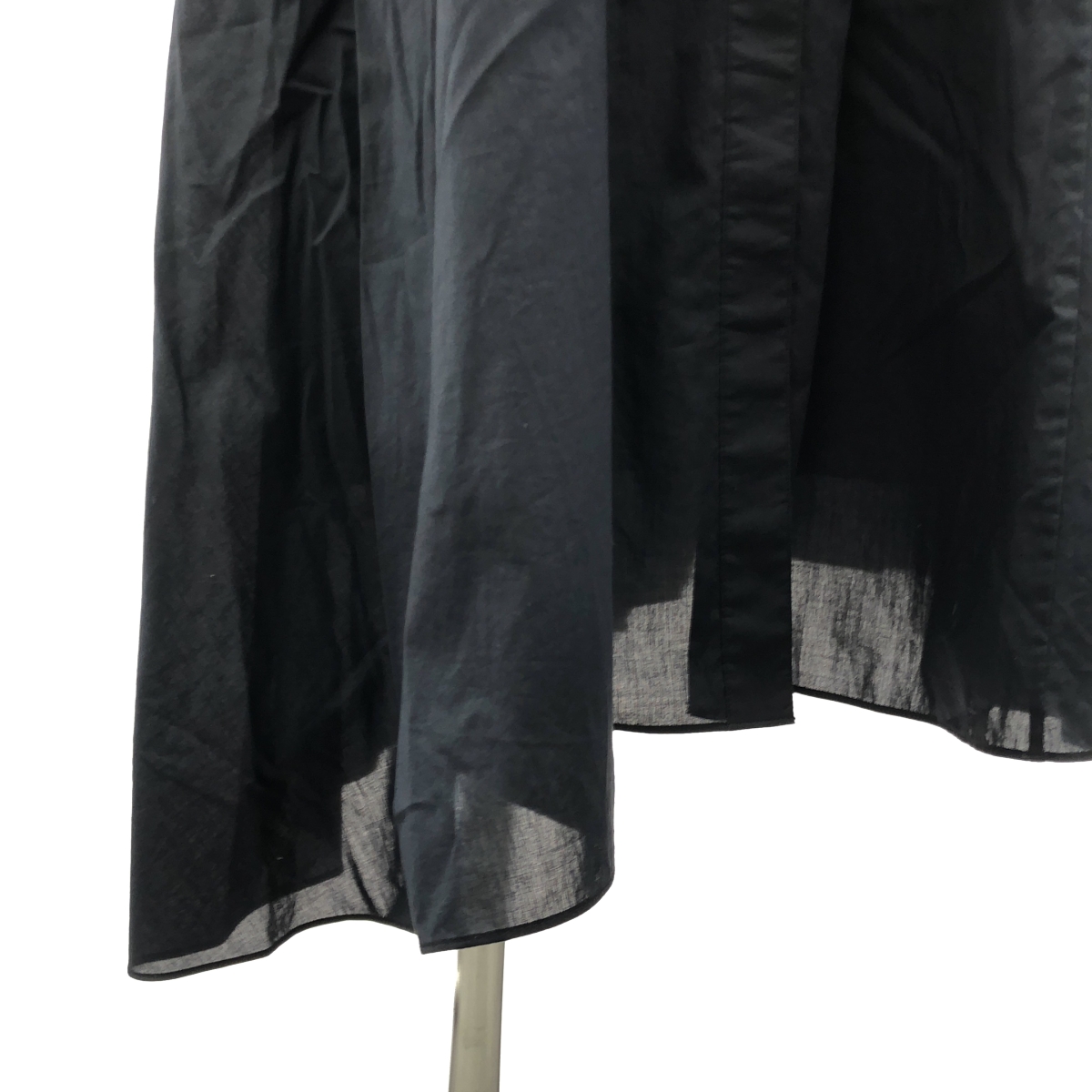 theory / セオリー ASYM BD DR COTTON VOILE バンドカラー ワンピース