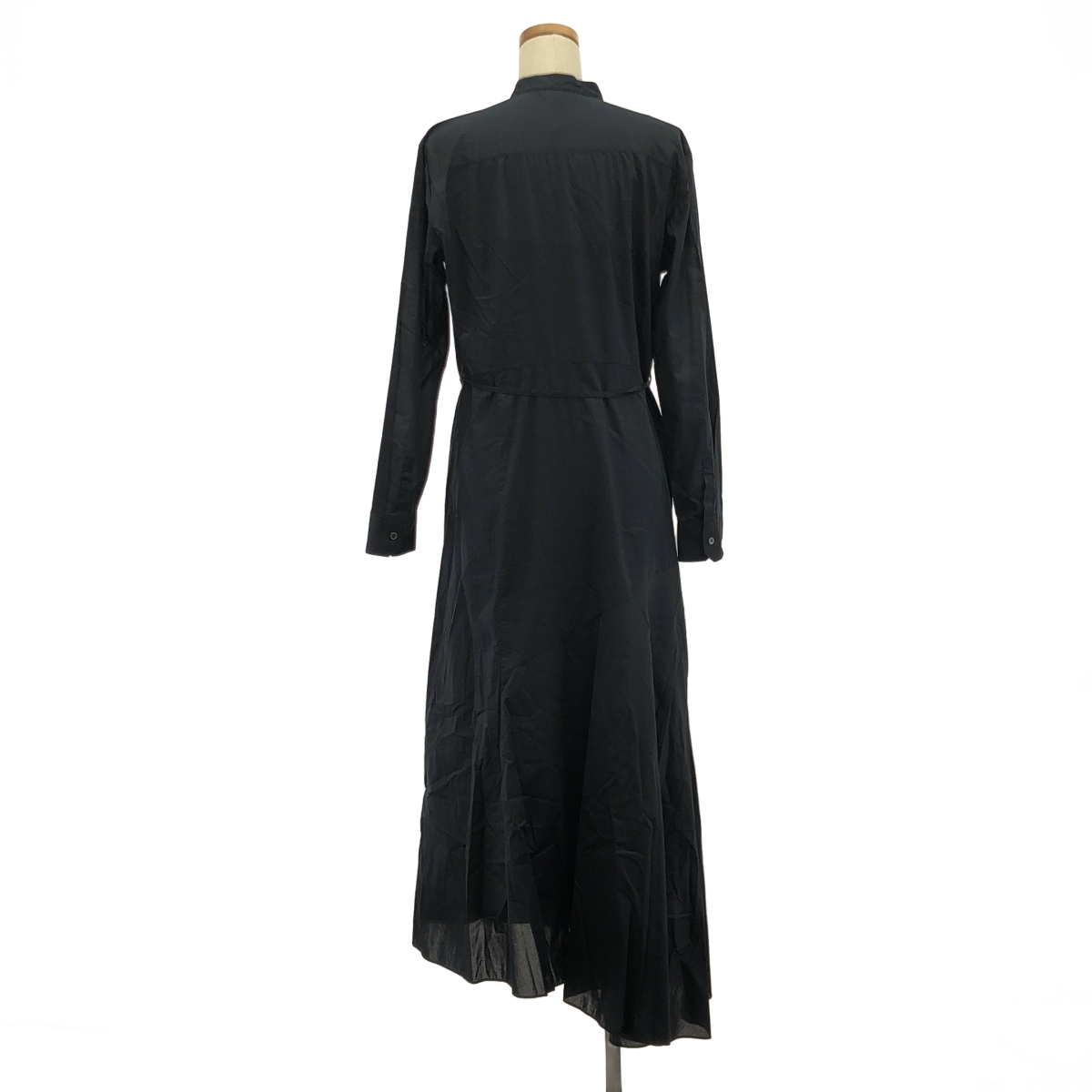 theory / セオリー ASYM BD DR COTTON VOILE バンドカラー ワンピース