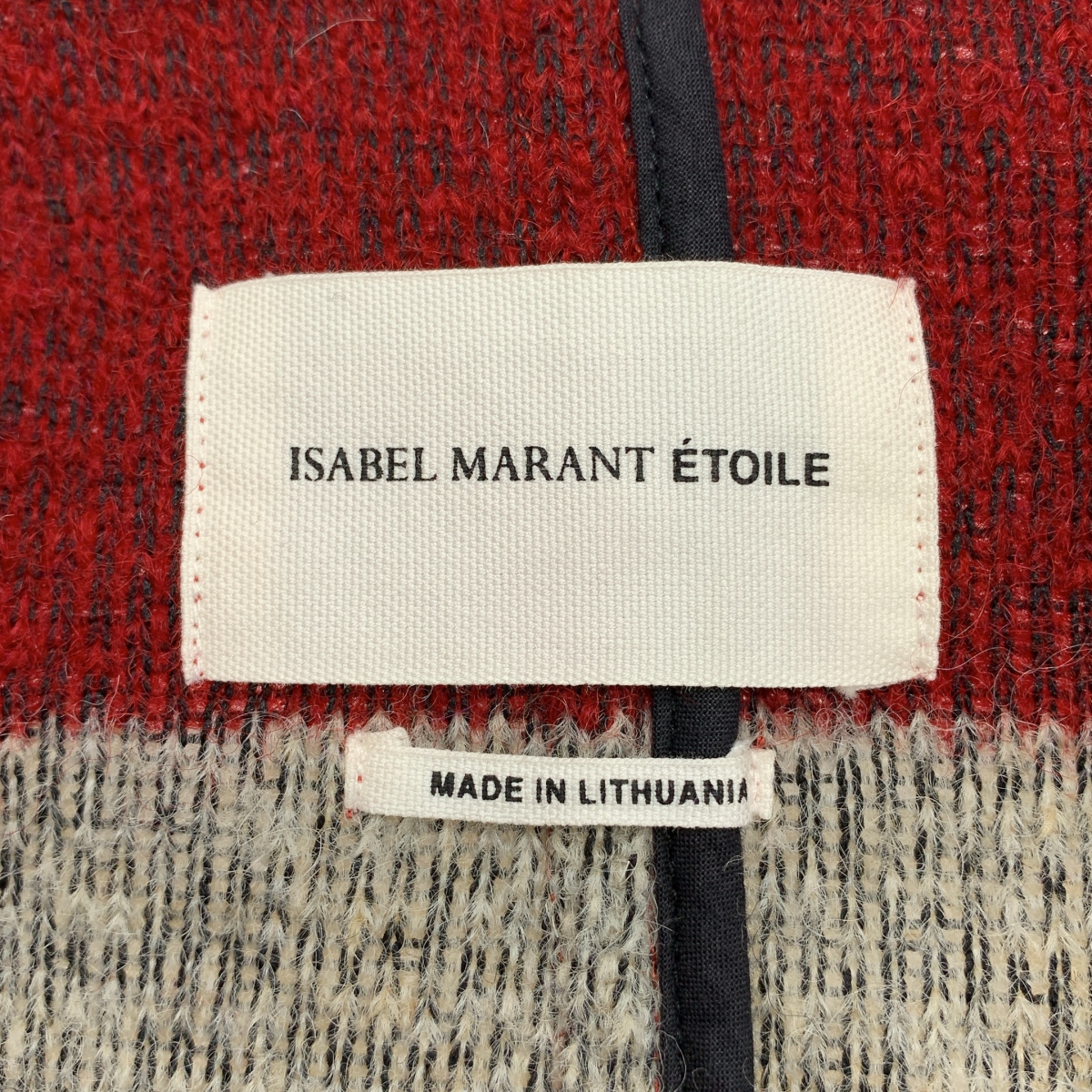 ISABEL MARANT ETOILE / イザベルマランエトワール ウール ボーダー ニット ショートコート