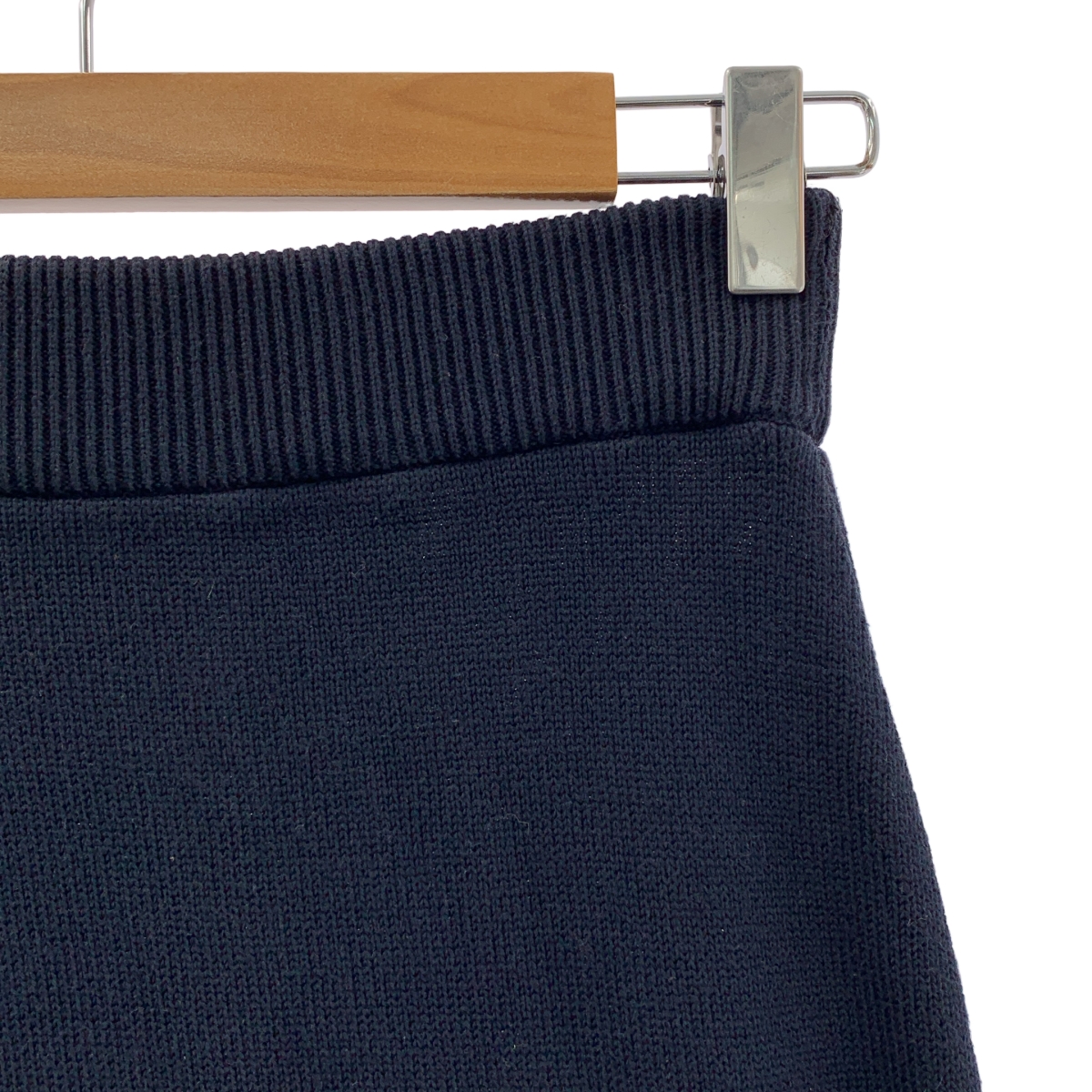 CHANEL / シャネル コットン ニット ウエストゴム スカート